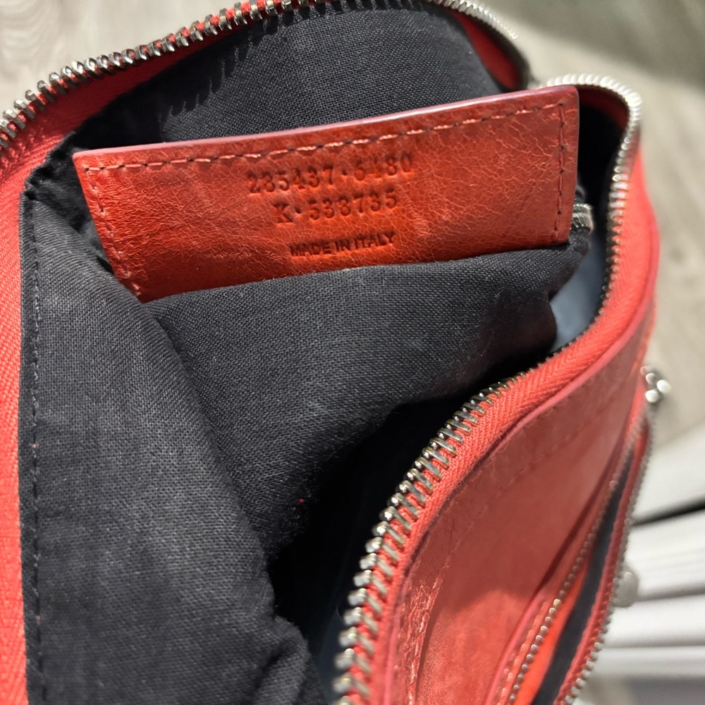 Authentic BALENCIAGA Giant Day Bag with mirror Red/Orange - Picture 5 of 16